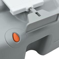 Vidaxl Kamperski WC Siva i bijela 41,5 x 36,5 x 37,5 cm Polietilen