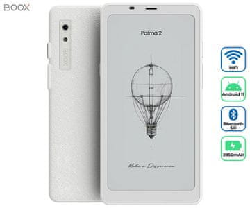 Onyx Boox Palma 2 e-čitač, 15,6 cm (6,13&quot;), Android, 6 GB + 128 GB, dvostruki WiFi, bijela