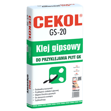 CEKOL Gipsano ljepilo za gipsane ploče GS-20 10 kg