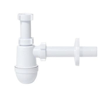 Tycner Sifon za umivaonik s bocom, bijeli, 32 mm