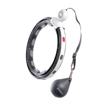 HMS HHM15 hula hoop crni s magnetom i utegom + HMS brojač