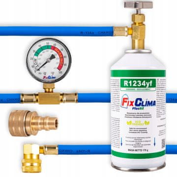 R1234YF KOMPLET ZA PUNJENJE KLIMA UREĐAJA + ADAPTER