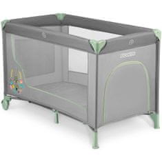 Ricokids Putni krevetić 125 x 65 x 78 cm RK-240 sivo-mentaste boje