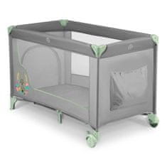 Ricokids Putni krevetić 125 x 65 x 78 cm RK-240 sivo-mentaste boje