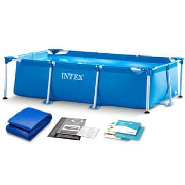 Intex Vrtni bazen s okvirom 260 x 160 x 65 cm 2 u 1 28271