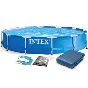 Intex Vrtni bazen s okvirom 366 x 76 cm 6-u-1 28210