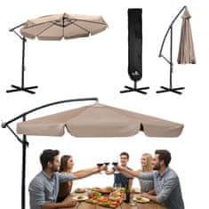 Plonos Sklopivi vrtni suncobran, 8 segmenata, 350 cm, s navlakom, PL-881