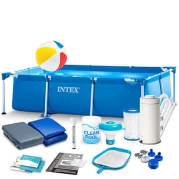 Intex Vrtni bazen s okvirom 260 x 160 x 65 cm 15-u-1 28271