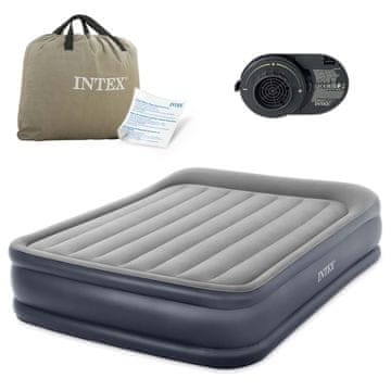 Intex Madrac na napuhavanje 203x152x42 cm s ugrađenom električnom pumpom 64136ND