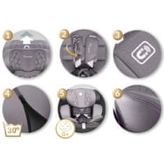 Nukido Prestige Line autosjedalica siva 0-36 kg ISOFIX