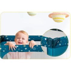 Ricokids Putni krevetić + madrac + torba 125 x 65 x 78 cm RK-240 tamnoplava