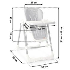 Nukido Elite stolica za hranjenje siva