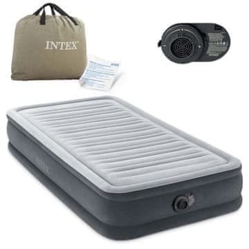 Intex Madrac na napuhavanje 191x99x33 cm s ugrađenom električnom pumpom 67766ND