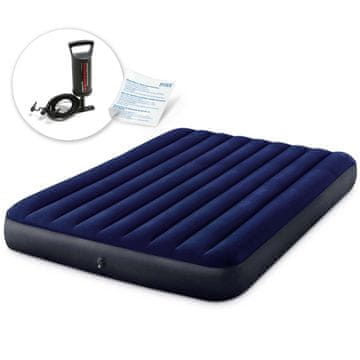 Intex Madrac na napuhavanje 203x152x25 cm s klipnom pumpom 64759