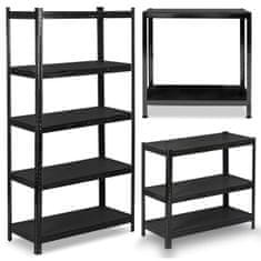 Humberg Metalni stalak za odlaganje 180 x 90 x 40 cm HR-851 crni