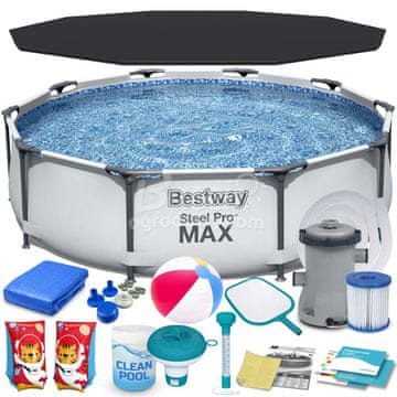 Bestway Vrtni bazen s okvirom 305 x 76 cm 17-u-1 56408