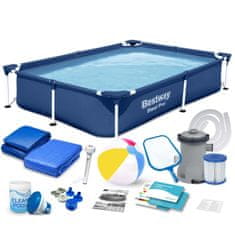 Bestway Pravokutni bazen s okvirom 221x150x43 cm 16-u-1 56401N