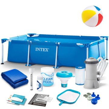 Intex Vrtni bazen s okvirom 220 x 150 x 60 cm 15-u-1 28270
