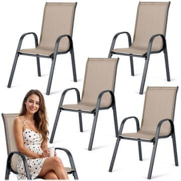 Sofotel SO-980 tekstilne vrtne stolice, set od 4 komada