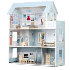 Ricokids Velika drvena kućica za lutke na 3 kata Ricokids RK-878