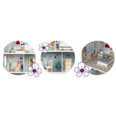 Ricokids Velika drvena kućica za lutke na 3 kata Ricokids RK-878