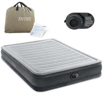 Intex Madrac na napuhavanje 203x152x33 cm s ugrađenom električnom pumpom 67770ND