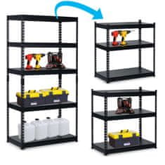 Humberg Metalni stalak za odlaganje 183 x 90 x 45 cm HR-700 crni