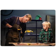 Humberg Metalni stalak za odlaganje 183 x 90 x 45 cm HR-700 crni