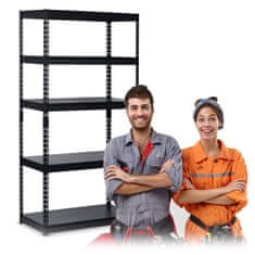 Humberg Metalni stalak za odlaganje 183 x 90 x 45 cm HR-700 crni