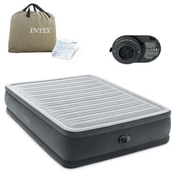 Intex Madrac na napuhavanje 203x152x46 cm s ugrađenom električnom pumpom 64414ND