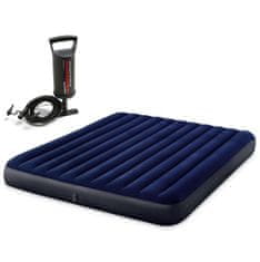 Intex Madrac na napuhavanje 203x183x25 cm s klipnom pumpom 64755