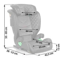 Nukido Louis autosjedalica crna/siva 15-36 kg ISOFIX