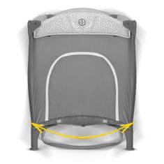 Ricokids Putni krevetić + madrac + torba 125x65x78cm RK-241 siva