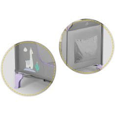 Ricokids Putni krevetić 125 x 65 x 78 cm RK-240 sivo-lavanda