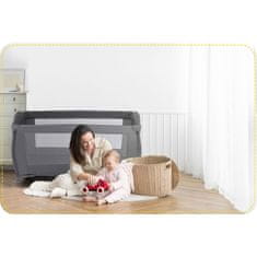 Ricokids Putni krevetić + madrac + torba 125 x 65 x 78 cm RK-242 antracit