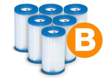 Intex Set filtera za pumpu Tip B 6 kom 29005 x6