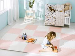 Ricokids velika pjenasta podloga za slaganje 60x60 cm 4 komada boje breskve i bijele