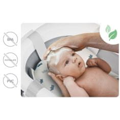 Ricokids Sklopiva kada za djecu, dojenčad s okvirom, termometrom i umetkom Ricokids RK-287 bijela i siva