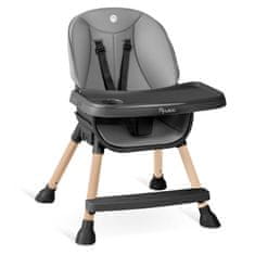 Nukido Tilo stolica za hranjenje, siva i crna