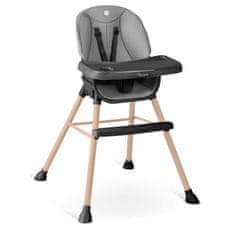 Nukido Tilo stolica za hranjenje, siva i crna