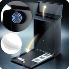 Humberg Poštanski sandučić 39x25,5x12 cm crni HM-864