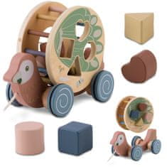 Nukido Drvena igračka papiga na povlačenje NK-854