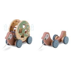 Nukido Drvena igračka papiga na povlačenje NK-854