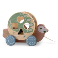 Nukido Drvena igračka papiga na povlačenje NK-854