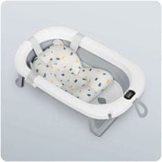 Ricokids Sklopiva kada za djecu, dojenčad s termometrom i umetkom Ricokids RK-287 bijela i siva