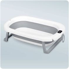 Ricokids Sklopiva kada za djecu, dojenčad s termometrom i umetkom Ricokids RK-287 bijela i siva