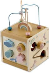 Nukido Drvena senzorna igračka kocka NK-861