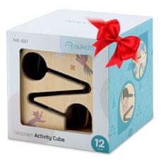 Nukido Drvena senzorna igračka kocka NK-861