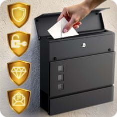 Humberg Poštanski sandučić 37x37x10,5 cm antracit HM-863