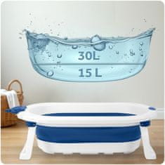 Ricokids Sklopiva kada za djecu, dojenčad s umetkom Ricokids RK-286 bijela i plava